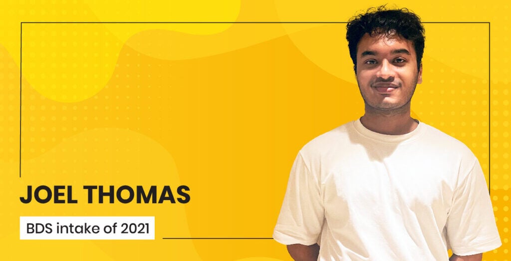 Joel Thomas (BDS 2021) from Kerala recently completed his internship at IKS Health. We caught up with him to find out about his learnings as a Data Analyst intern in the healthcare industry.