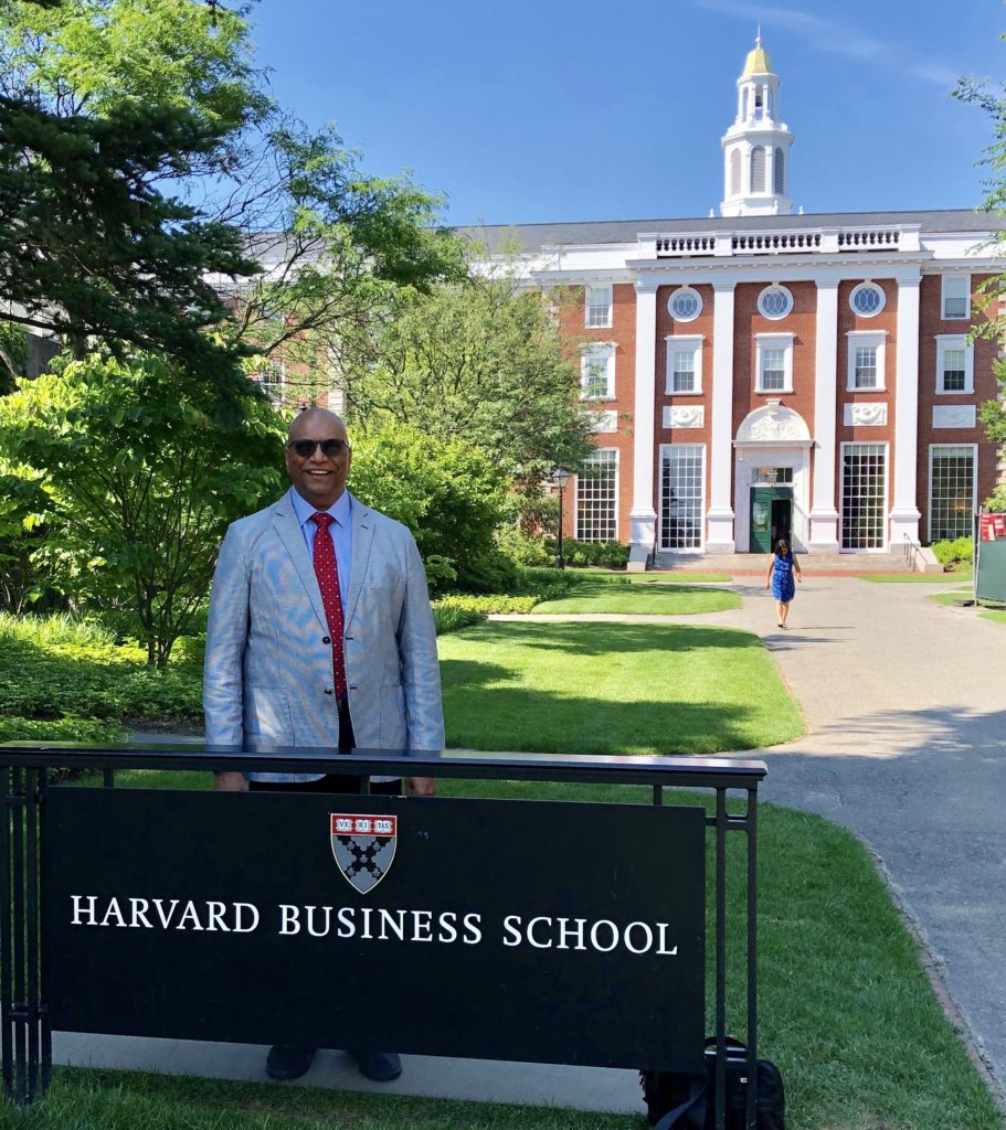 Dr Balakrishna Grandhi at the prestigious Harvard Business School (HBS)