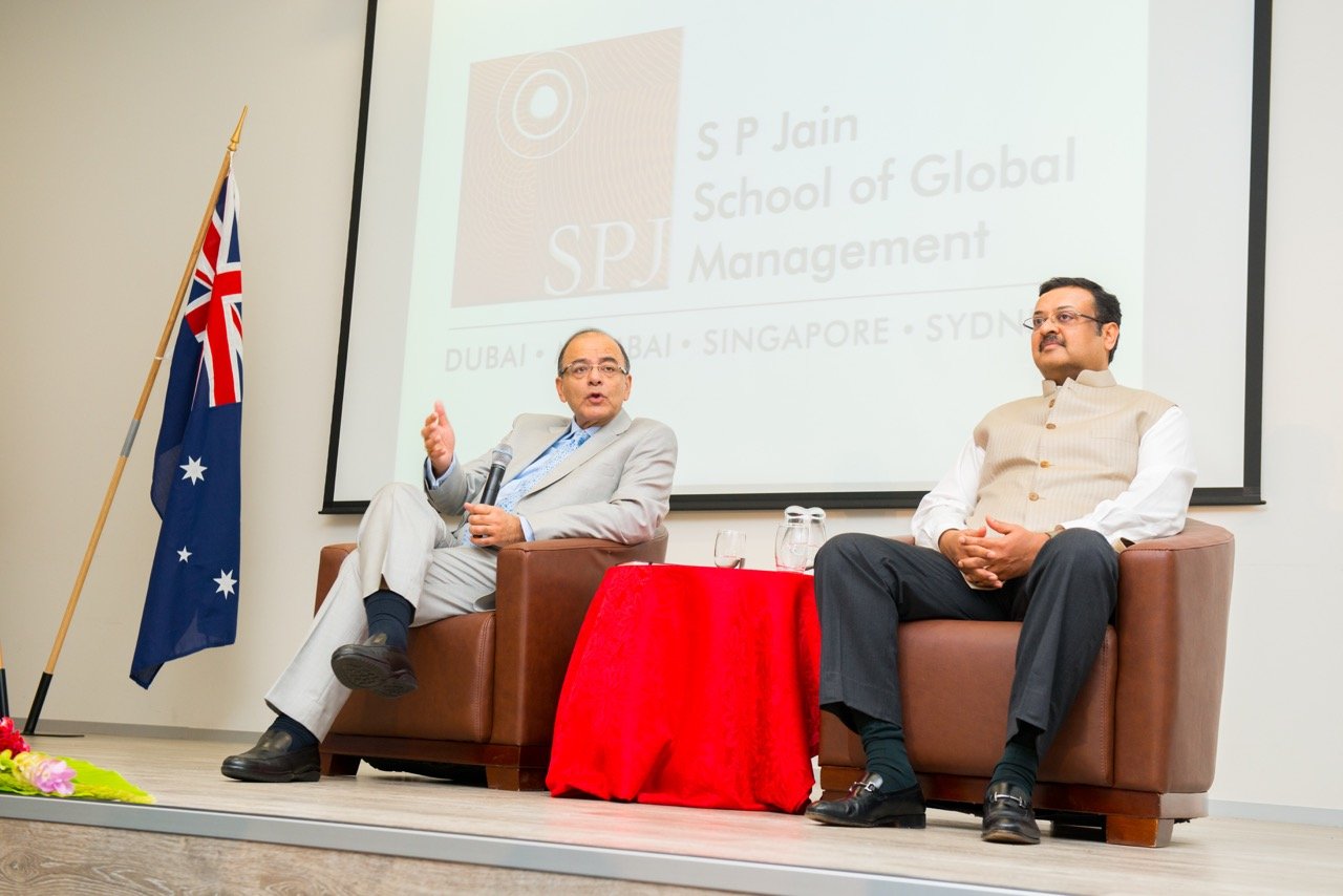 Indian Finance Minister Hon’ble Arun Jaitley at its Sydney Campus