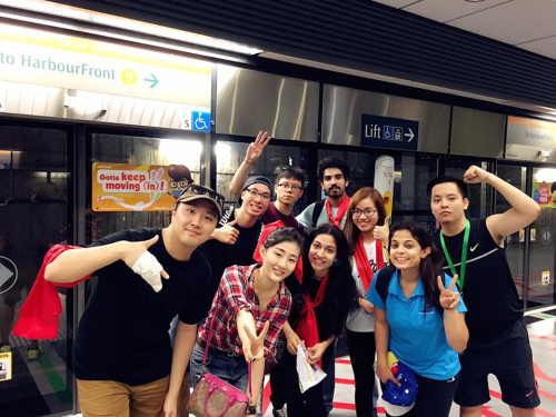 Exploring the underground train system in Singapore