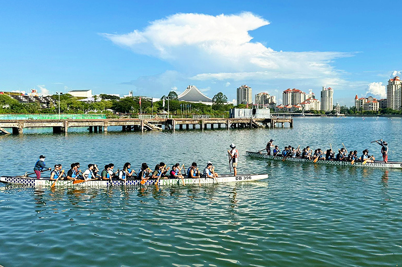 A lesson in teamwork on Singapore waters